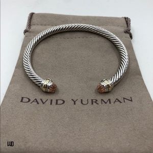 David Yurman Classic Cable Morganite Cable Cuff